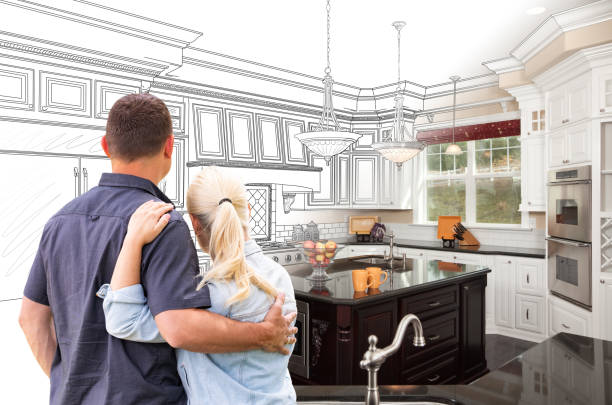 Professional Kitchen Island Installation technician working in Loretto, PA
